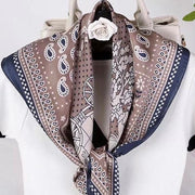 Soft satin shawl kerchief scarf neck headscarf