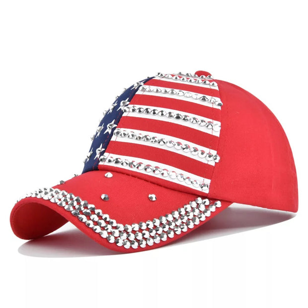 Unisex American Flag Print Baseball Cap