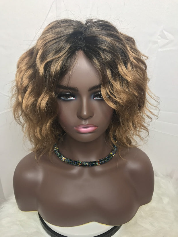 Natural Curl Crochet Braided Wig